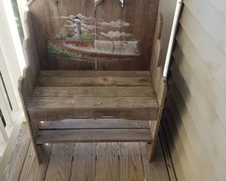 Painted bench