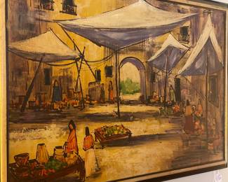 Mid century modern Market Scene by Mako Studios 