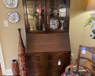Mahogany Chippendale small secretary 