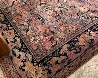 Wonderful 1920’s Whittle “ Bird of Paradise “ 9’x12’ rug