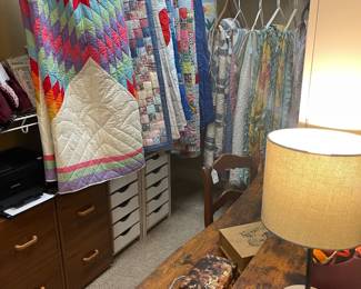 View of master bedroom sewing closet 