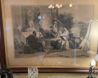 Mid 1800’s French lithograph by Allais Scupt