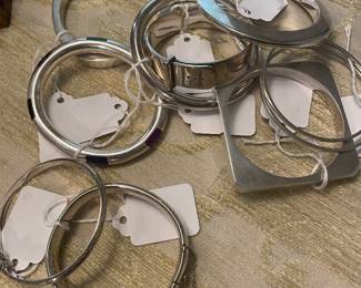 Collection of sterling bangles and bracelets 