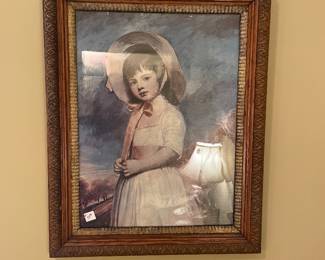 Vintage French girl print