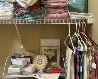 Bath towels and casual tablecloths 