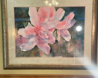 Elberta Alabama artist Mary Ann Scaff Azalea watercolor 