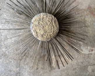 MCM Brutalist Sunburst Wall Art