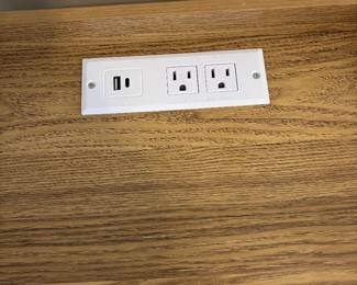 #92 Nightstand with charging station $40.00