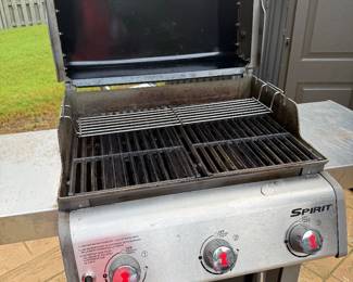 #9 Weber Spirit Grill with 2 propane tanks $150.00