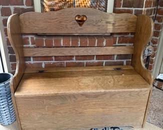 #4 Wooden Bench with Storage 40x17x35 $125.00