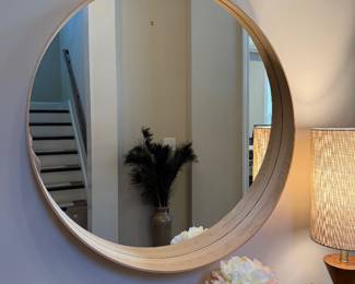 #32 Round Mirror 31" $125.00