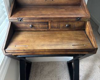 #65 World Market Walnut Secretary's Desk $200.00