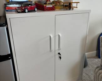 #79 Metal Cabinet with key 31x16x35 $60.00