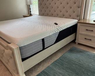 #70 Arlendyne California King Upholstered Bed, Nectar Premier Hybrid Mattress, Nest Adjustable Head and Foot base w/massage, USB ports, etc. LIKE NEW! $2,000.00