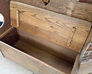 #4 Wooden Bench with Storage 40x17x35 $125.00