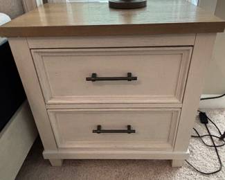#72 Shaybrook Antique White Night Stand 27x18x28 $175.00