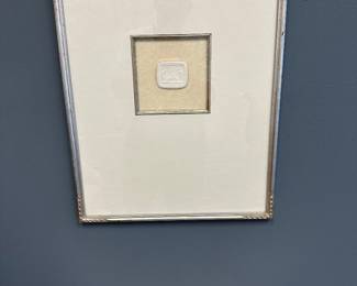 Plaster cast reproduction framed art
