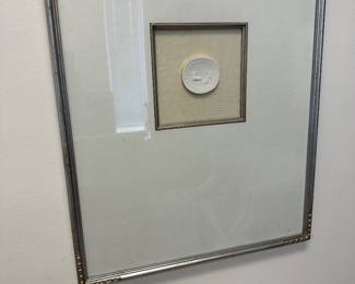 Plaster cast reproduction framed art