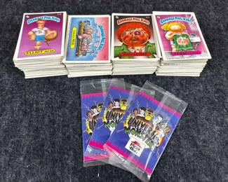 (3) Pizza Hut Universal Studios Monsters Cards and Assorted Garbage Pail Kids Cards