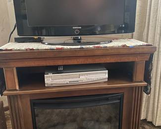 Same Fireplace/Heather TV stand w/TV on top