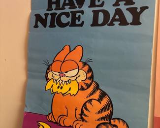 1980's Jim Davis Garfield poster