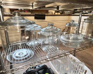GLASS CANNISTERS SET