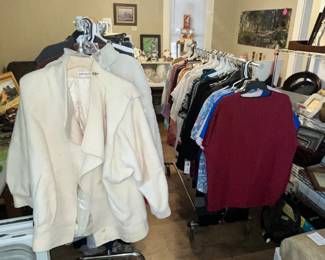 TWO RACKS FULL OF FINE WOMEN'S CLOTHING