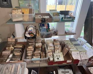 MORE STAMPS ON THIS TABLE, TOO!