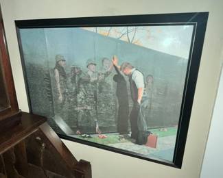 PRINT REFLECTIONS ON THE VIETNAM MEMORIAL WALL"