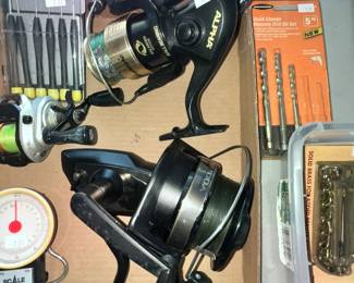 PAIR OF LARGE FISHING REELS