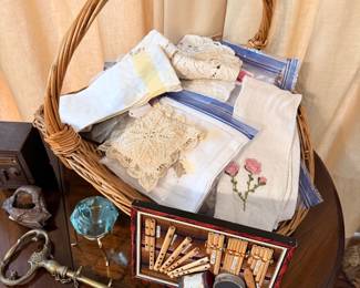 Doilies, napkins, embroidery