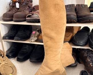 Gorgeous vintage suede boots sz. 7.5 and lots of nice vintage shoes