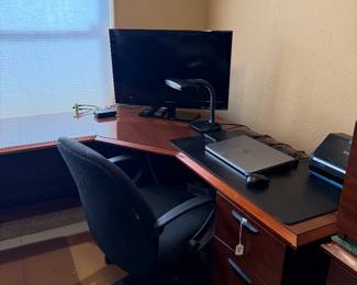 Office equipment on top of desk not for sale! Only desk is for sale