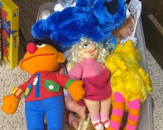 Collection of Sesame Street dolls