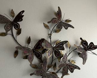 Metal wall art - located upstairs
