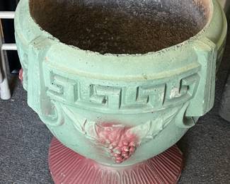 Concrete Planter (2 available with chip in the bottom - 17") $85.00 each