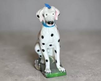 Vintage Mid Century Chalkware Dalmatian Statue/figurine/Sculpture - Large $135.00