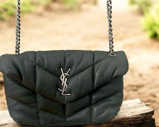 Lou Puffer Medium YSL Shoulder Bag in Quilted Leather (appt required)