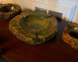 Stone ashtrays