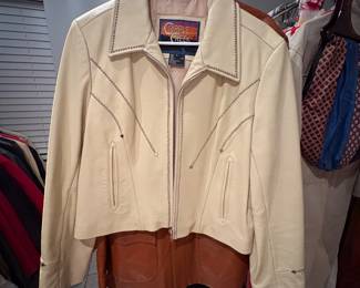 Cripple Creek studded genuine leather jacket