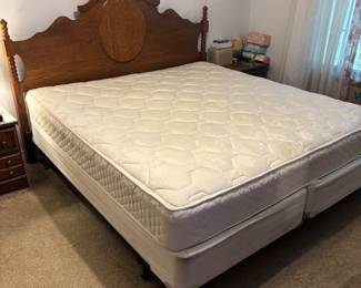 King size Oak headboard clean $450.00  77"w 56"t headboard