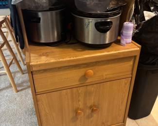 Kitchen Microwave Cart $ 75.00  24.5"w 16.5"d 45"t