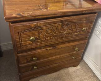 (2) Pine nightstands 2 drawers $60.00 each 22"w 16"d 22"t