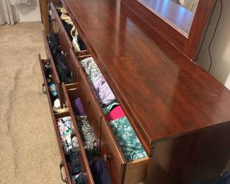 Dresser with Mirror $ 175.00  63" w 16" d 82"t