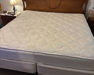 King size Oak headboard clean $450.00  77"w 56"t headboard