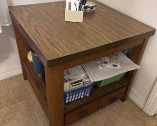 End Table with drawer $60.00  23"w 23"d 21"t