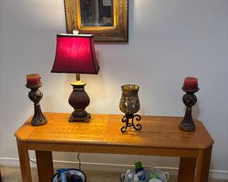 Oak Sofa Table $175.00  48"L 16" D 26"T