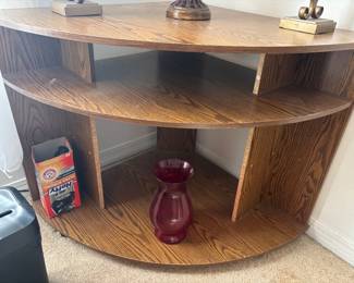 3 Tier Corner Shelf $60.00   42"w 30"l 30"d 29"t