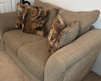 Love Seat Beige Fabric $200.00    65"w 36" d 32" t