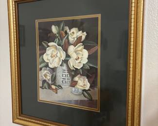 Magnolias in ginger jar  $40.00